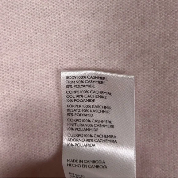 NWOT Pilcro Anthropologie Alani Light Pink Cashmere Sweater- XL - Picture 10 of 12